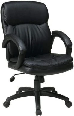 Work Smart Eco Leather Mid Back Executive Chair [EC9231]