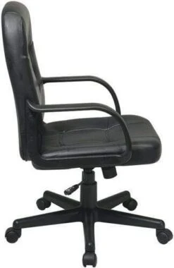 Work Smart Eco Leather Mid Back Office Chair [EC3393] -Office Chairs Unlimited Shop work smart eco leather mid back office chair ec3393 29455364391063
