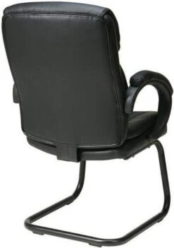 Work Smart Eco Leather Sled Base Guest Chair [EC9235] -Office Chairs Unlimited Shop work smart eco leather sled base guest chair ec9235 31529350332567