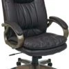 Work Smart™ Executive Espresso Leather Arm Chair Cocoa Frame [ECH83501-EC1] -Office Chairs Unlimited Shop work smart executive espresso leather arm chair cocoa frame ech83501 ec1 31809541537943