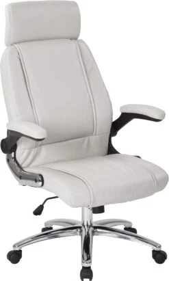 Work Smart™ Executive Faux Leather Chair Chrome Base [FL27513C] -Office Chairs Unlimited Shop work smart executive faux leather chair chrome base fl27513c cream 29004339380375