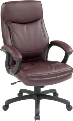 Work Smart™ Executive High Back Leather Chair [EC6583]