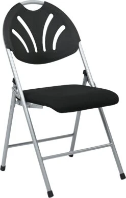 Work Smart Fan Back Fabric Folding Chair /4 Pack [FC8100NS]