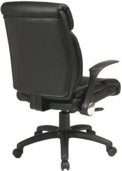 Work Smart™ Faux Leather Managers Chair With Flip Arms [FL89675] -Office Chairs Unlimited Shop work smart faux leather managers chair with flip arms fl89675 31679017386135