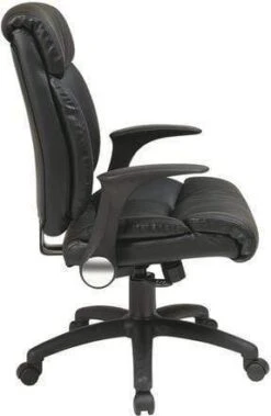 Work Smart™ Faux Leather Managers Chair With Flip Arms [FL89675] -Office Chairs Unlimited Shop work smart faux leather managers chair with flip arms fl89675 31679084855447