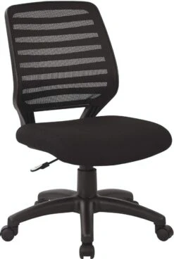 Work Smart™ Screen Back Task Chair Black Fabric Seat [EM22800-F3]