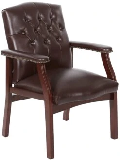 Work Smart Traditional Visitors Chair With Padded Arms [TV233]